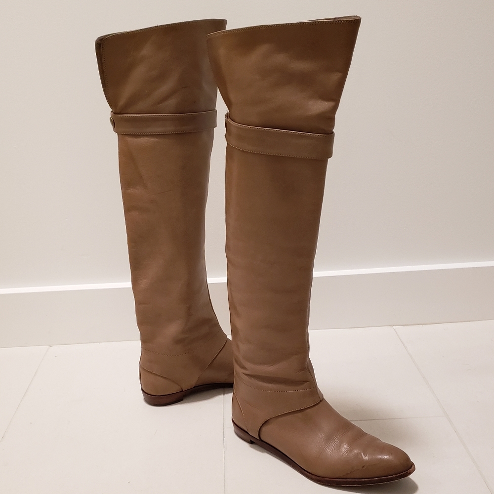 DVF leather riding boots